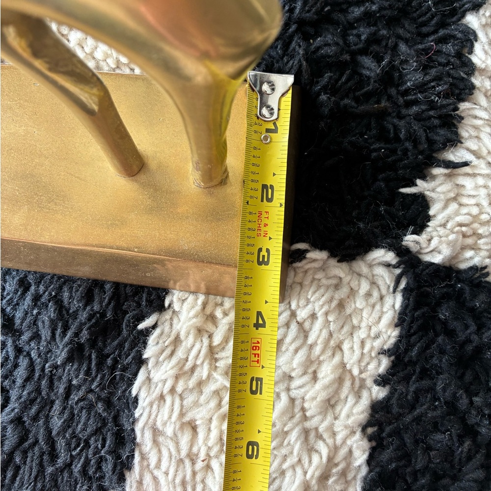 Vintage MCM Brass Giraffes Sculpture - Picture 6 of 13